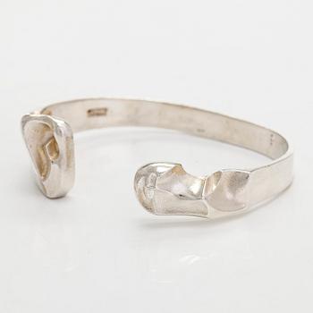 Björn Weckström, a sterling silver bangle 'Apollo' for Lapponia 1975.