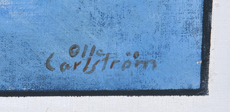 OLLE CARLSTRÖM, olja på duk, sign, dat á tergo -00.