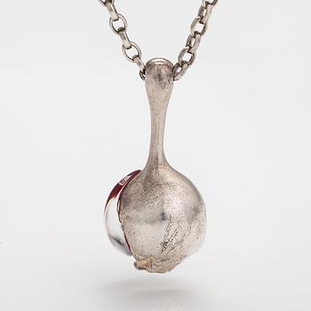 Björn Weckström, "Nectaris", a sterling silver and acrylic necklace. Lapponia 1973.