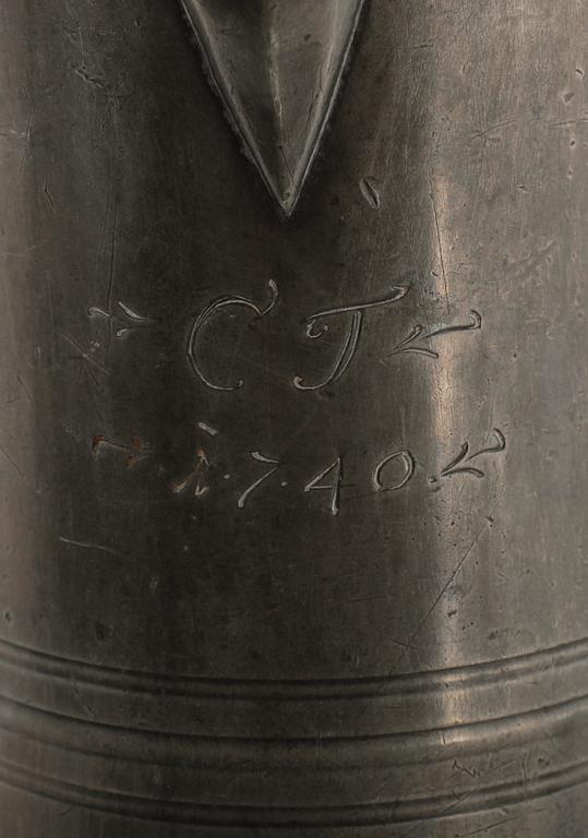 KANNA, tenn, oidentifierade stämplar, sannolikt 1800-tal.