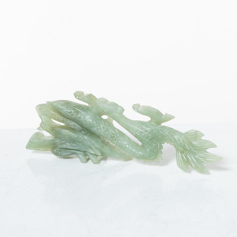 Samling stenfigurer, åtta stycken, Kina, 1900-tal/samtida.