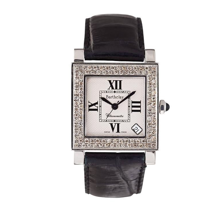 Barthelay - Pave de Paris. Steel. Automatic. 28x28 mm.