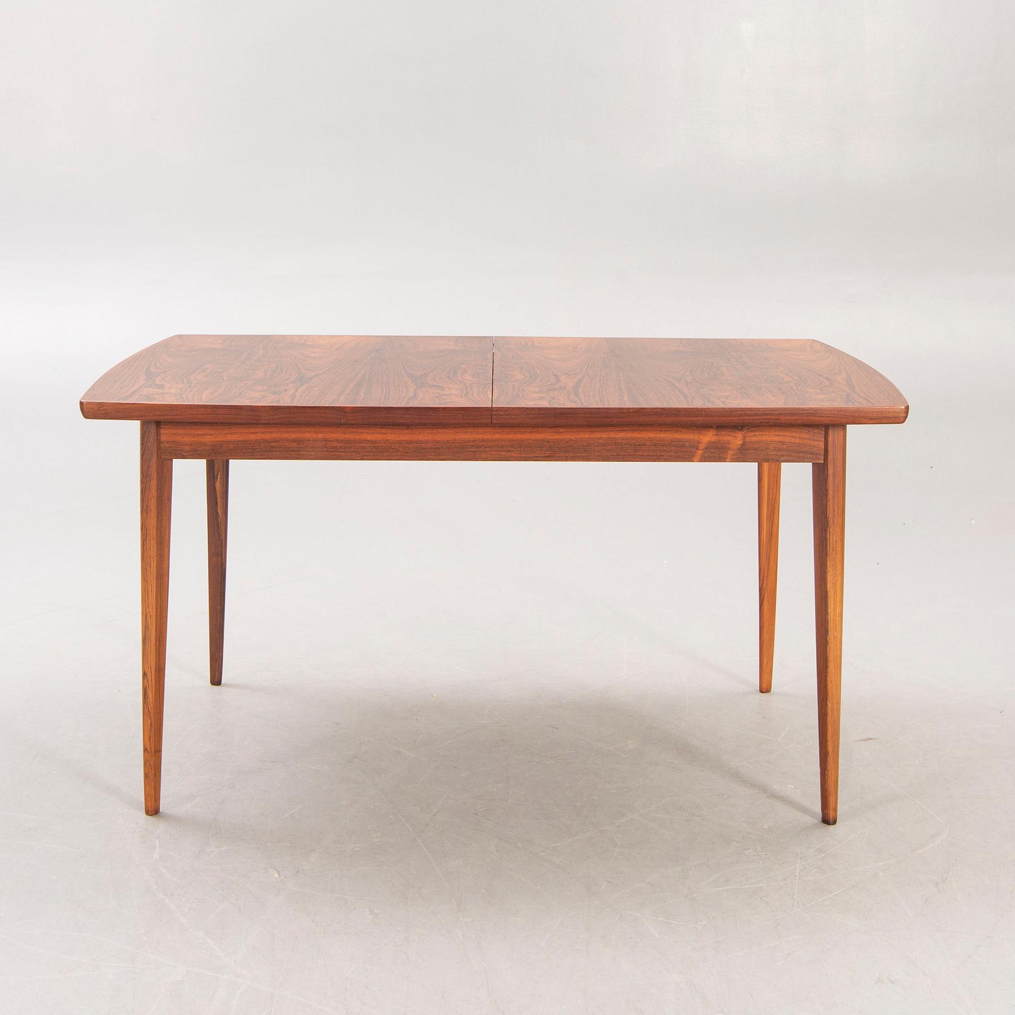 A 1960/70s jacaranda 7 pcs dining set from Albert Johansson & söner Hyssna.