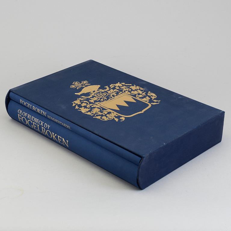 Olof Rudbeck the younger, a portfolio and two books, 1985. Numbered 574/1499. 14 litographs in color are included.