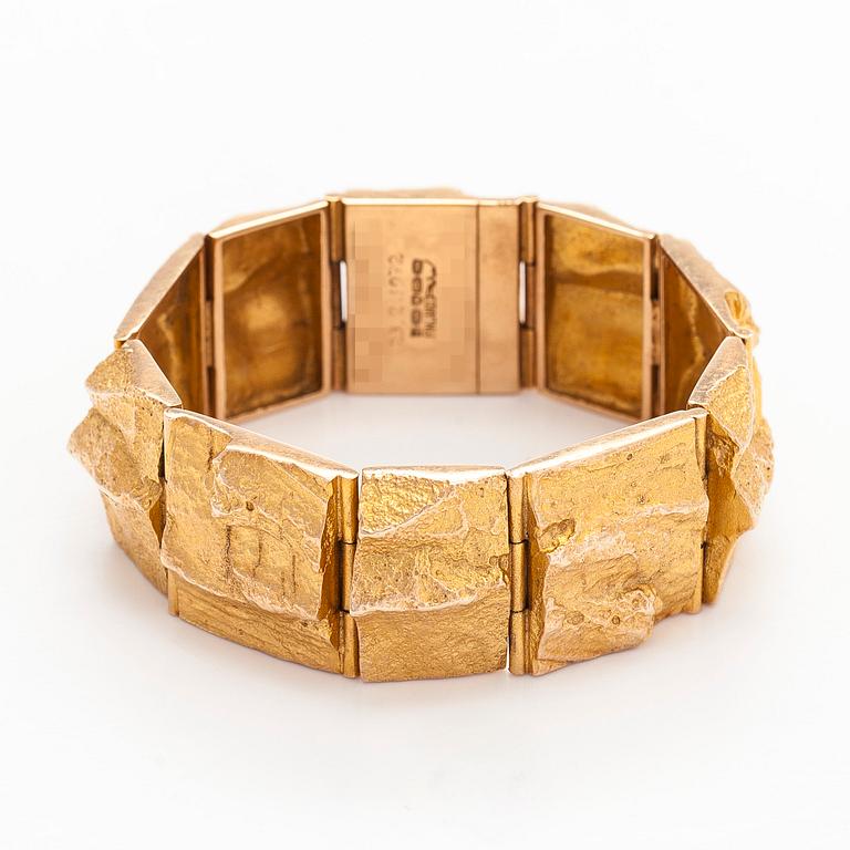 Björn Weckström, armband, "Gyllene Ström", 14K guld, Lapponia 1971.