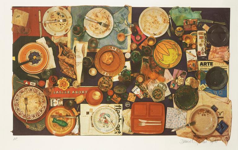 Daniel Spoerri, Matbord.