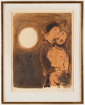 Marc Chagall, "Couple en ochre".