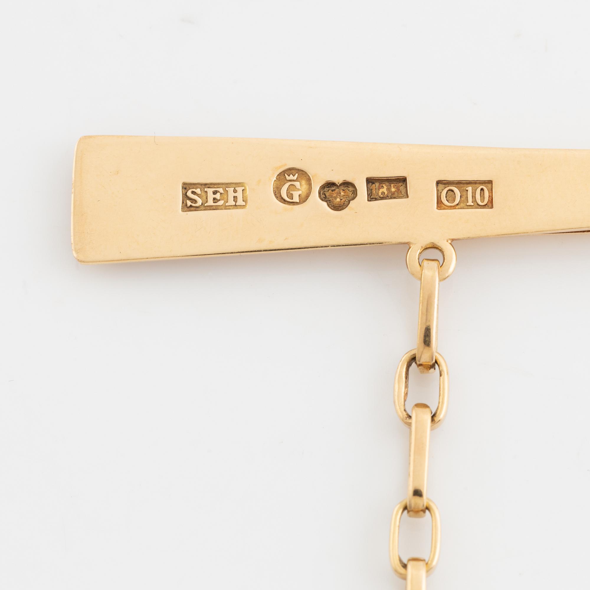 Sven-Erik Högberg, 18K gold tie pin.