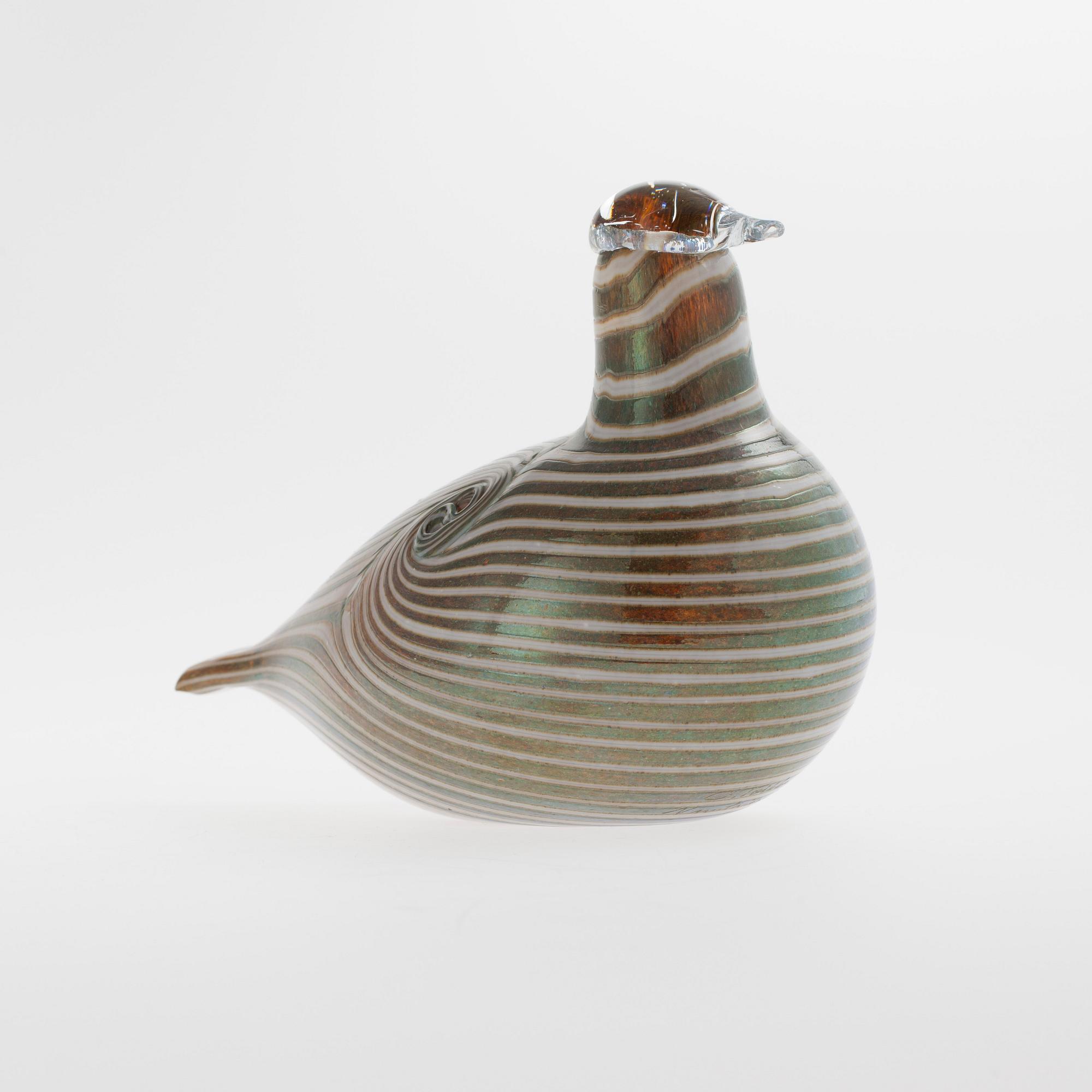 FIGURIN, glas, signerad O. Toikka, Nuutajärvi.