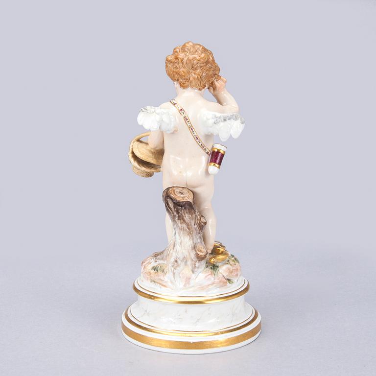 FIGURIN, porslin, Meissen, 1800-tal.