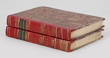 BOK, I-II, "Svenska Minnen, lithographierade", av A. Lindeberg o RV. Brouhn, Stockholm 1836-38.