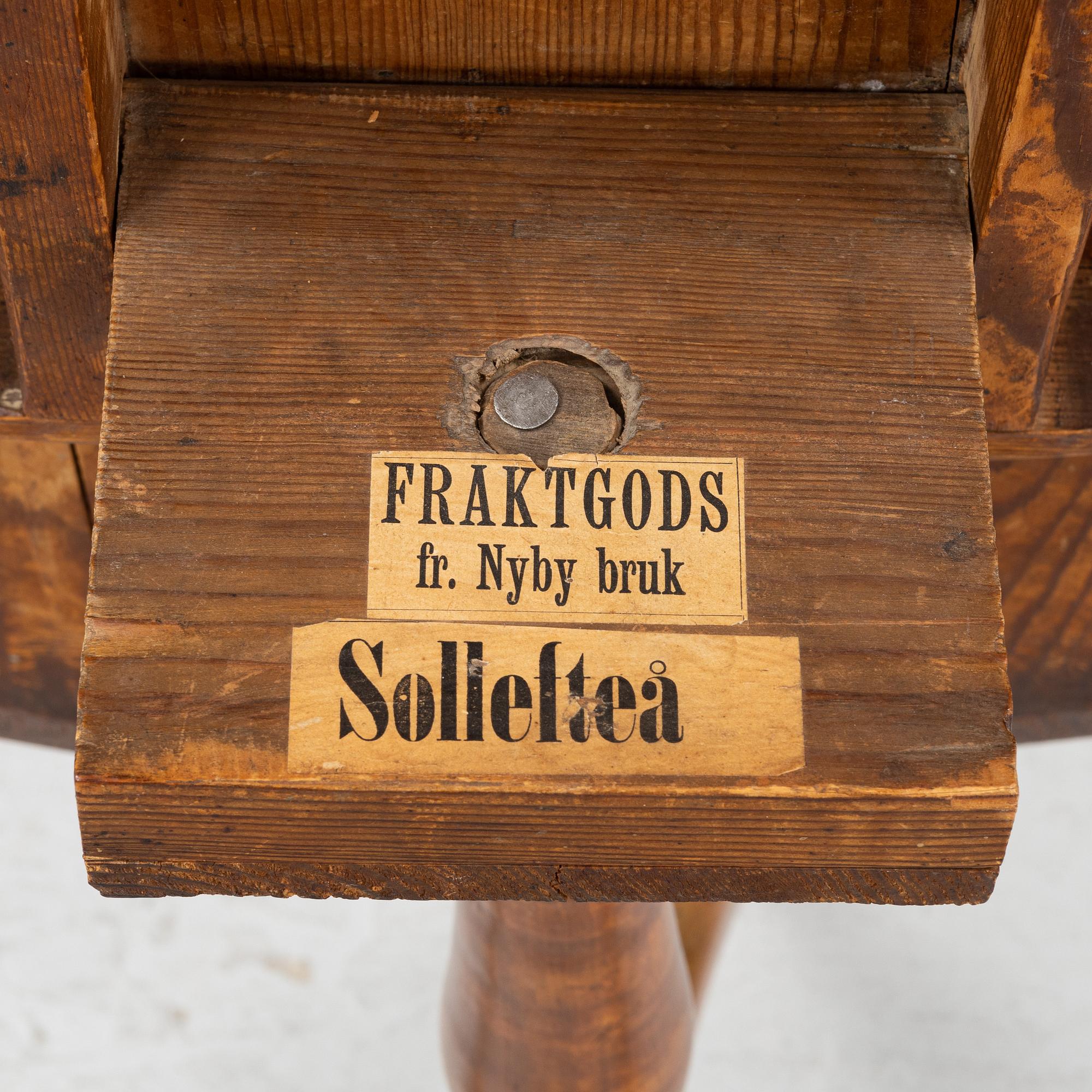 A Swedish tilt top table, early 19th Century.