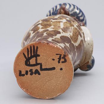 A unique Lisa Larson stoneware sculpture, Gustavsberg Studio 1973.