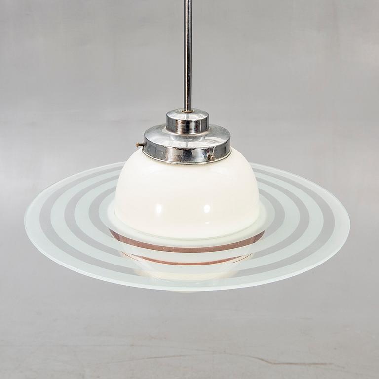 Ceiling lamp, "Saturn", 1940s.