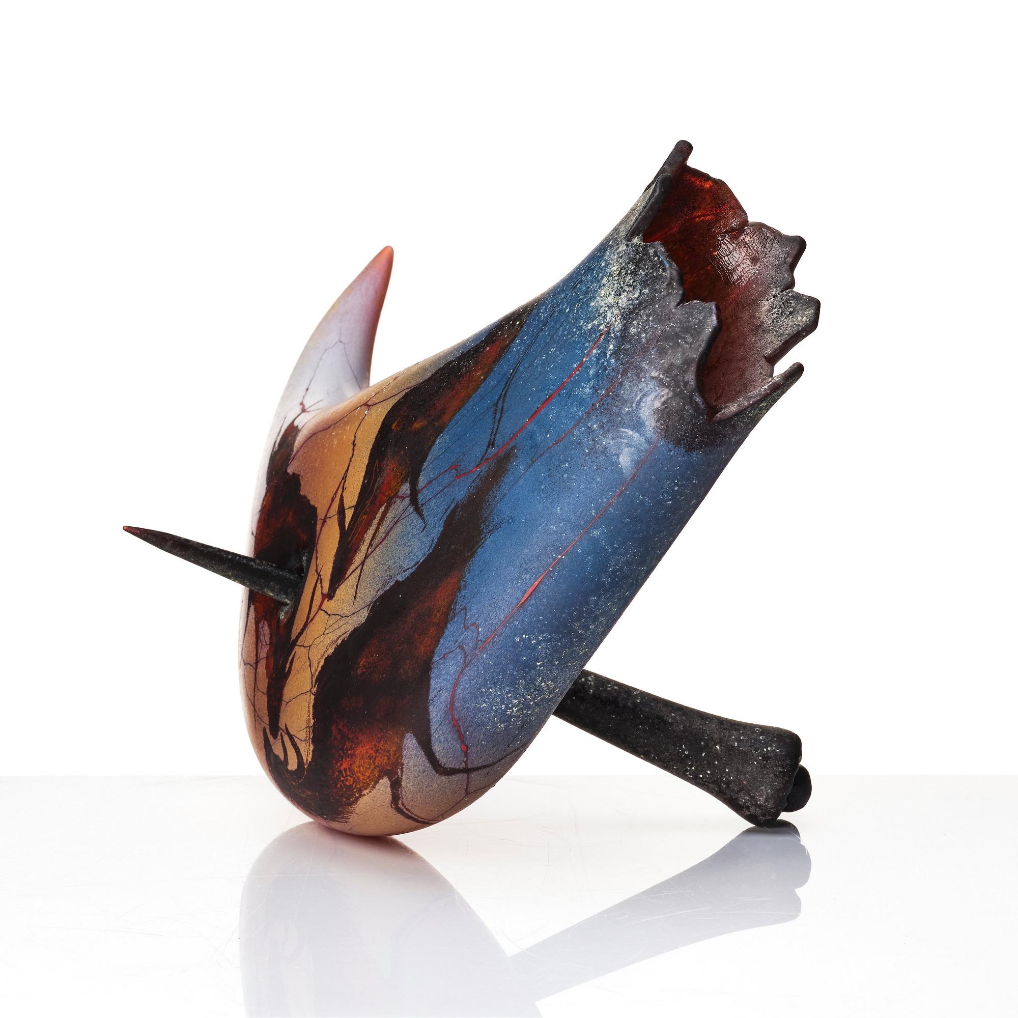 William Morris, a 'Tooth' glass sculpture, Pilchuck USA 1995. Acquired straight from the artist.