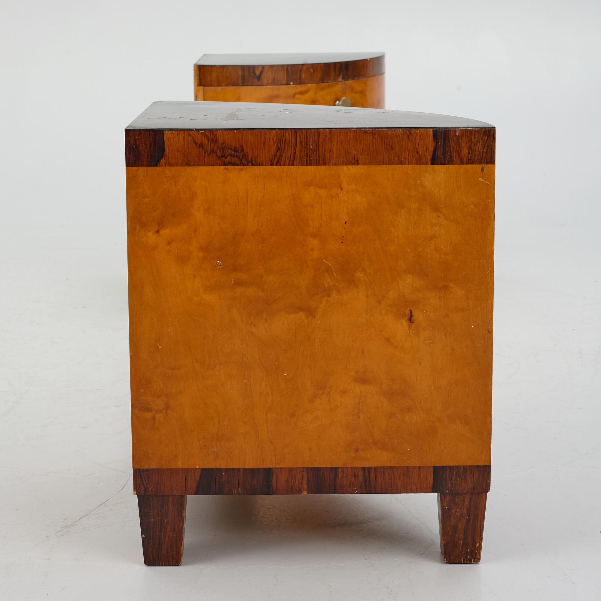 An Art Déco dressing table with large mirror, 1930's.