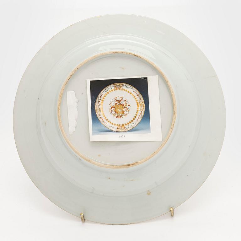 Fat, vapenporslin, Kina. Qing dynastin, Qianlong (1736-95).