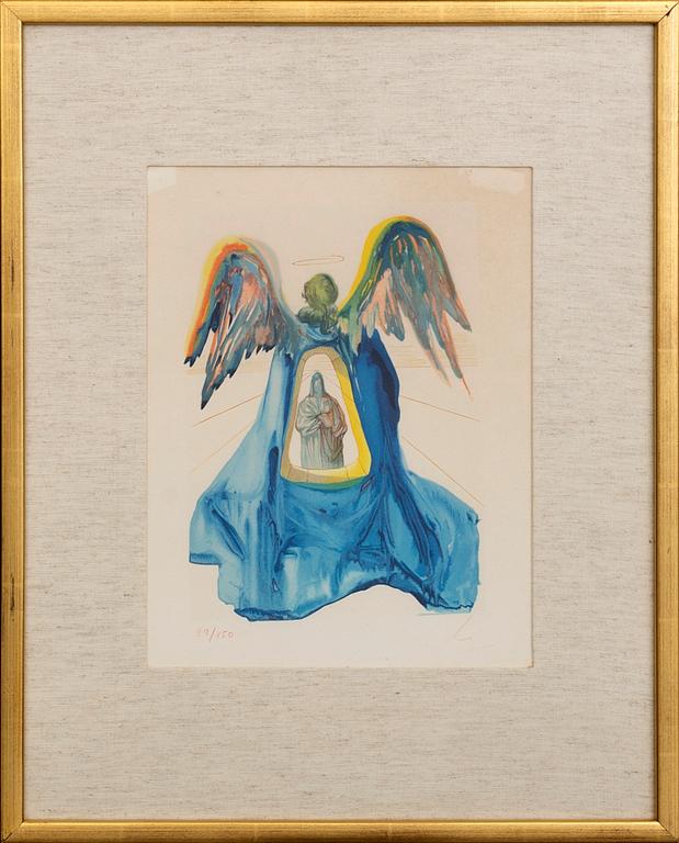 SALVADOR DALÍ, lithograph in colours signed and numbered 89/150.