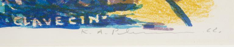 KARL AXEL PEHRSON, färglitografi, signerad och daterad -62, numrerad 144/150.