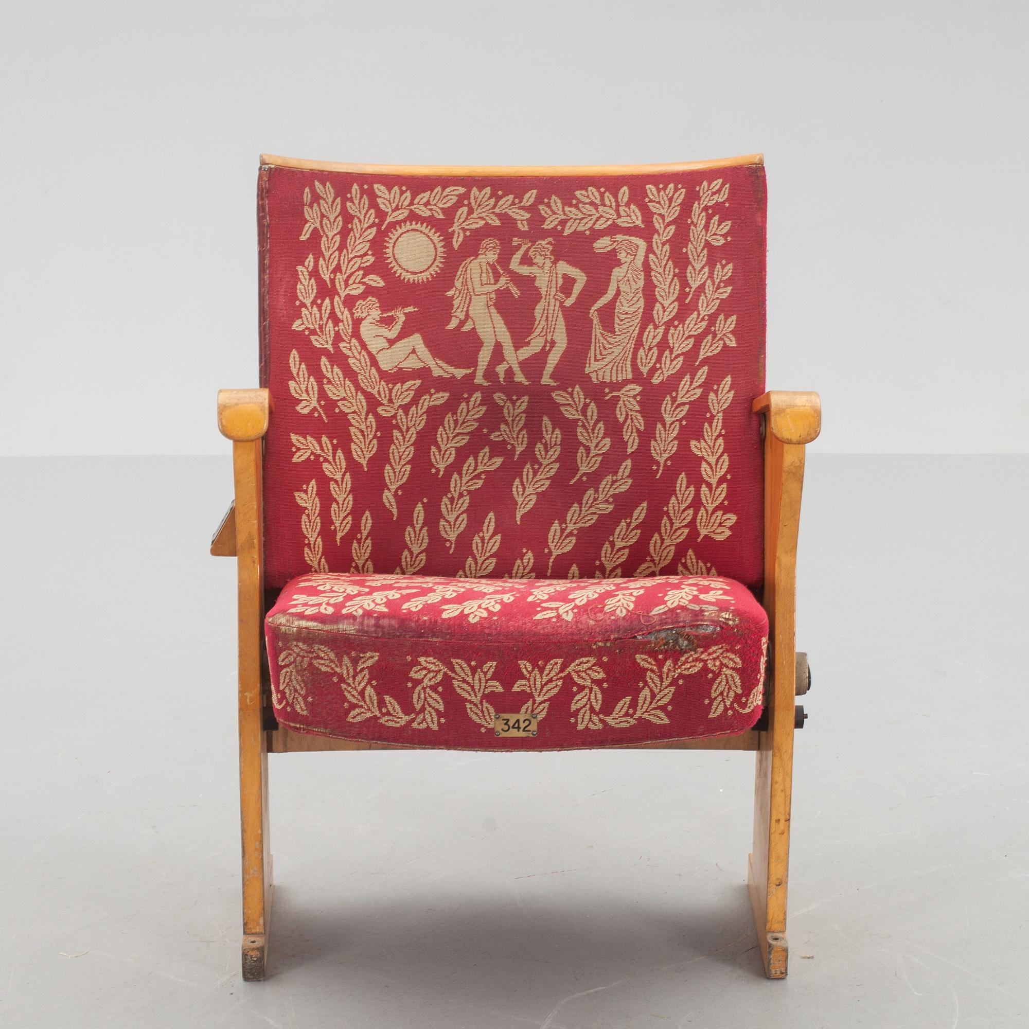 TEATERSTOL, Malmö Opera (tidigare Malmö Stadsteater), 1940-tal.