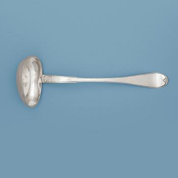 1025. A Swedish 18th century silver ladle, makers mark of Pehr Zethelius, Stockholm 1797.