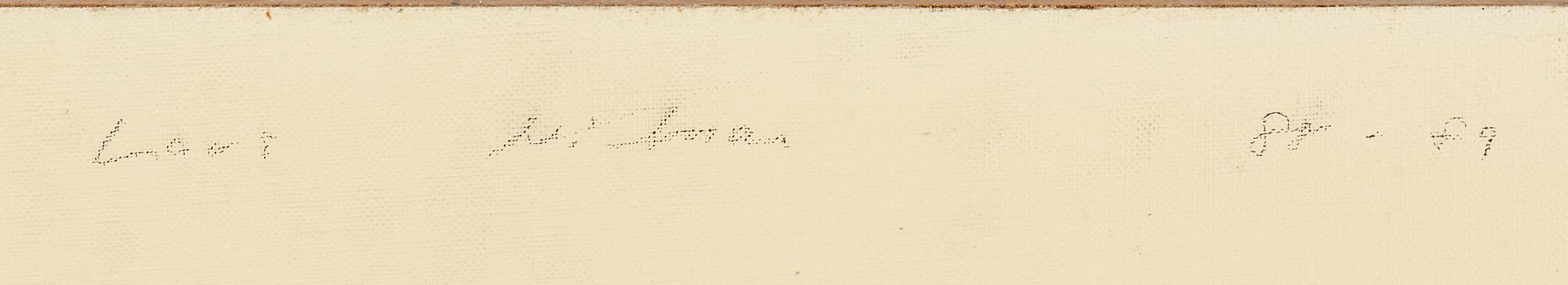 LARS NILSSON, oil & tempera on canvas/panel, signed and dated -88-89 verso.