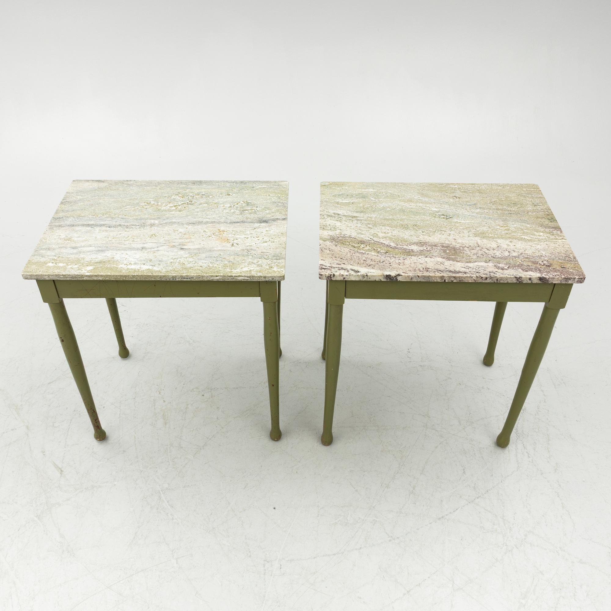 A pair of side tables, early 20th century.