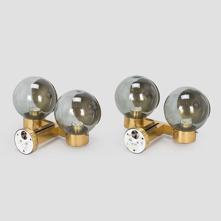 Lisa Johansson-Pape, a pair of mid-20th century model '19053' wall lights, for Orno.