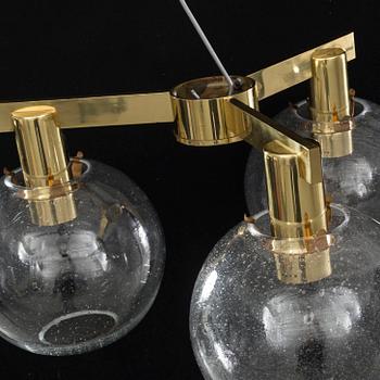 HANS-AGNE JACOBSSON, a pair ceiling lamp, modell  PastoralT 376/3 Markaryd second half of 20th century,