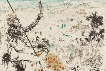 SALVADOR DALí, litografi, signerad och numrerad 39/300.