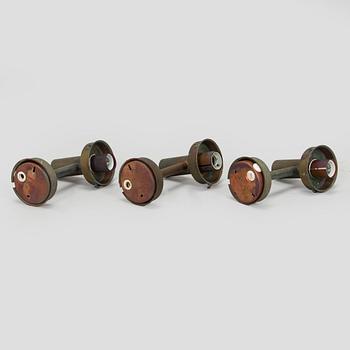 Lisa Johansson-Pape, A set of three 1970s outdoor wall lights '140-015' for Stockmann Orno.
