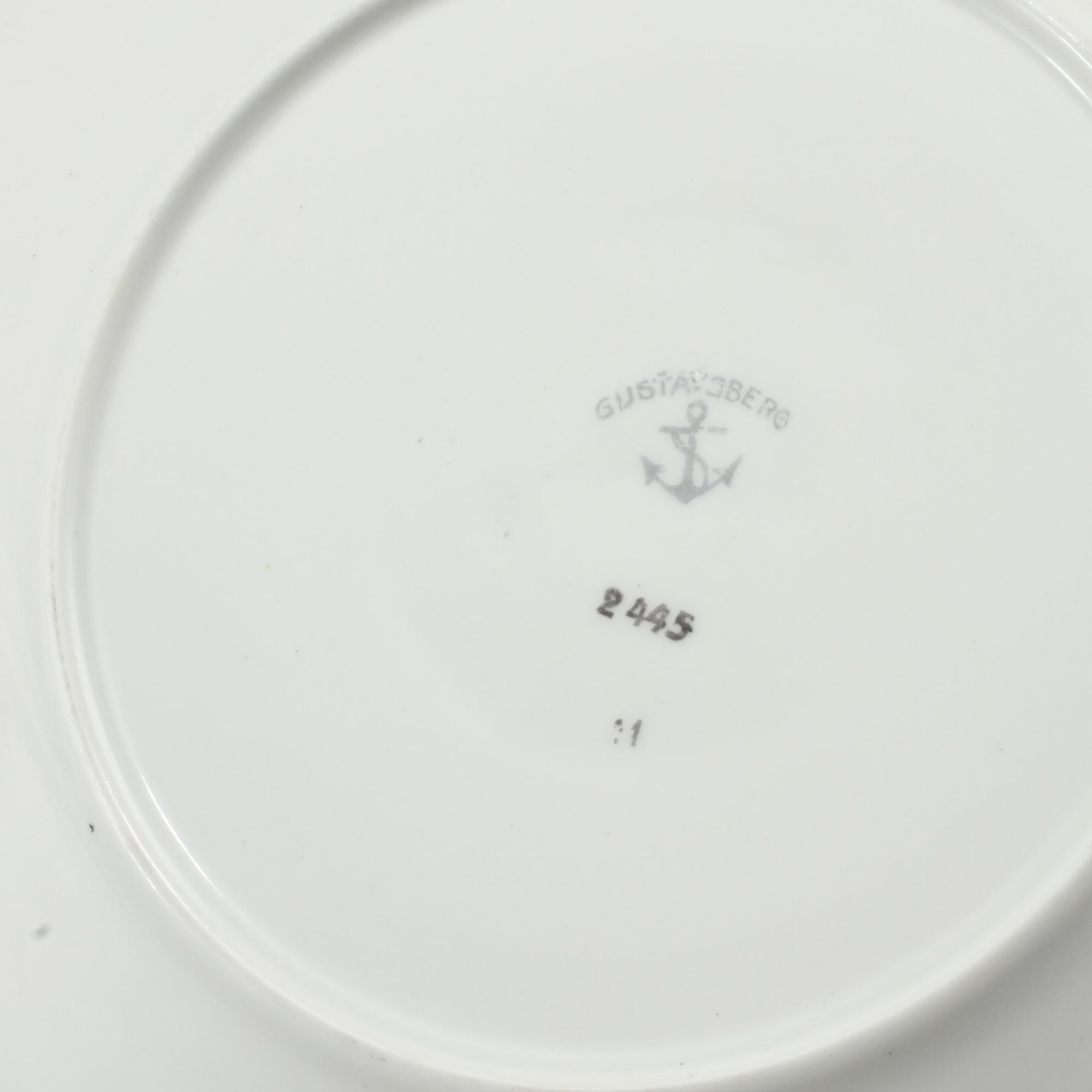 SERVIS, 54 delar, porslin, Gustavsberg, 1900-talets början.