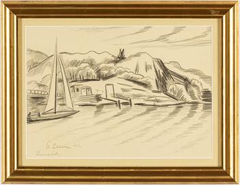 AGNES CLEVE, pencil. Signed a cleve and dated -42.