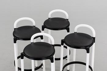 BARSTOLAR, 4 st, Anna Castelli-Ferrieri för Kartell.
