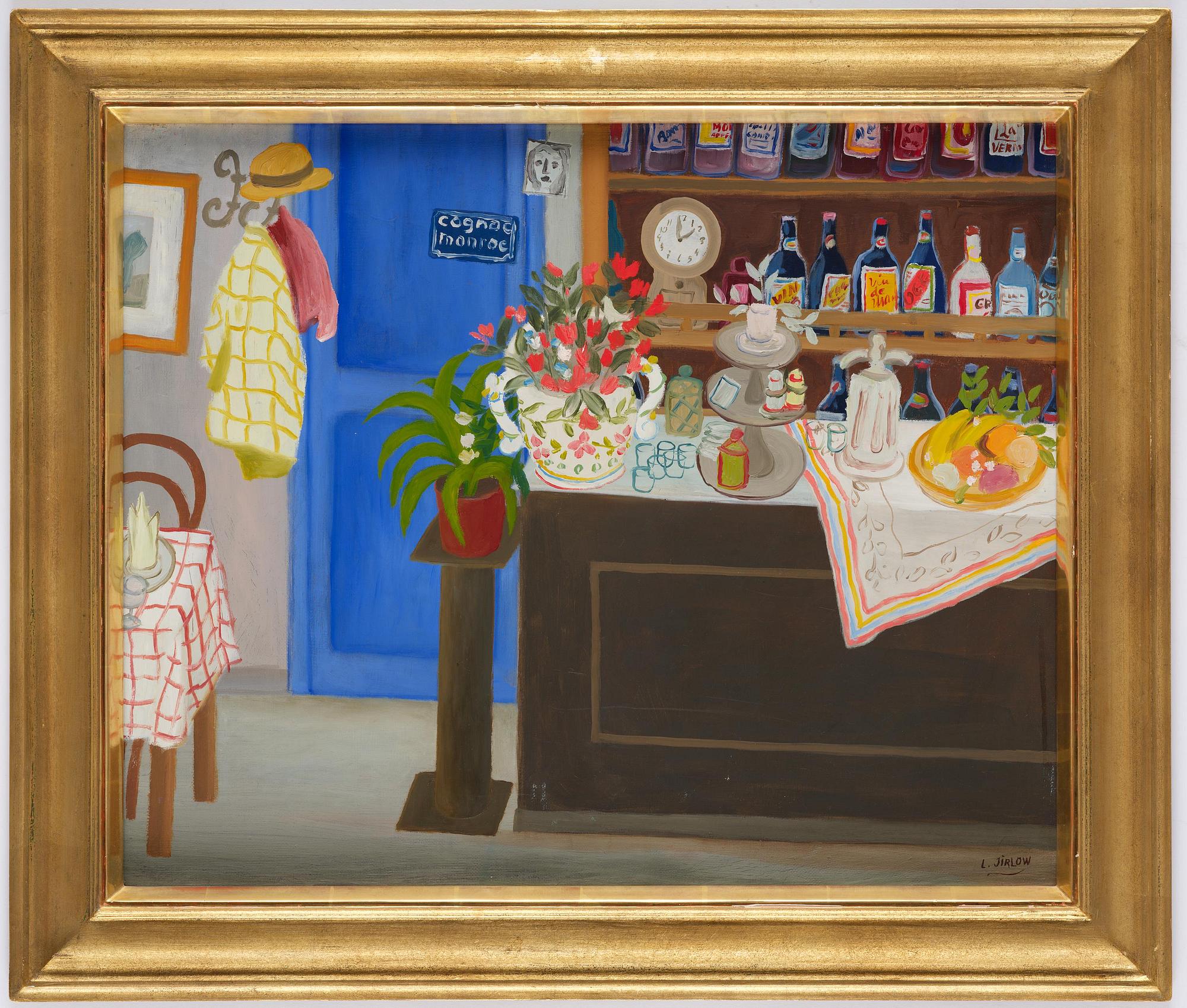 Lennart Jirlow, French bar interior.