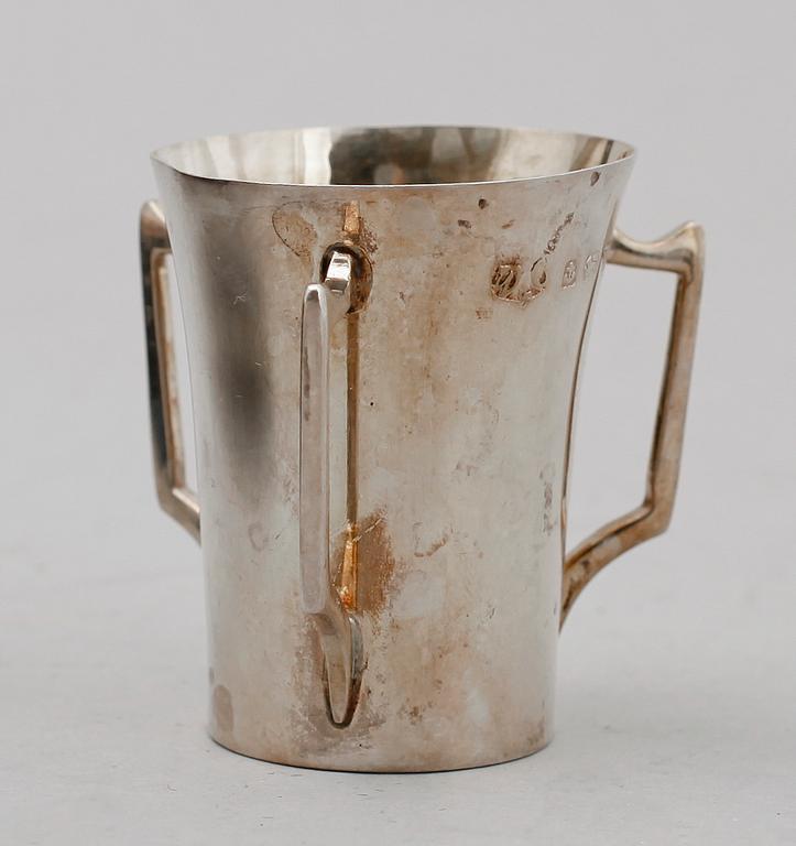 SUPKOPPAR, 6 st, silver, Birmingham 1920. Total vikt 147 gram.