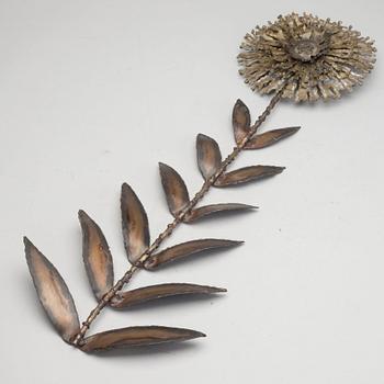 A second half of the 20th century bronze and metal sculpture, labeled Philrowe, Chicago. Signed and dated 1974.