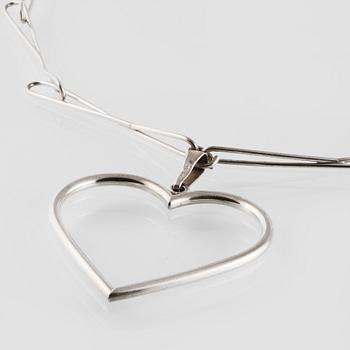 COLLIER, sterlingsilver, Herman Siersbol, Katrup, Danmark. Vikt 40,9 gram.