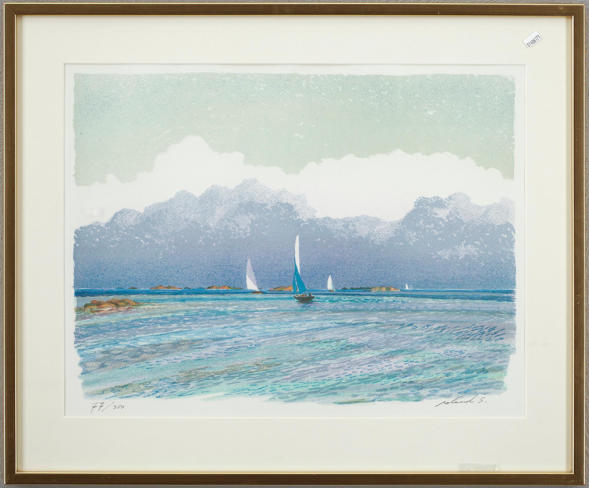ROLAND SVENSSON, färglitografi, signerad och numrerad 77/350.