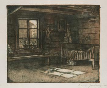 50. Eero Järnefelt, "CORNER OF A FARMHOUSE INTERIOR".