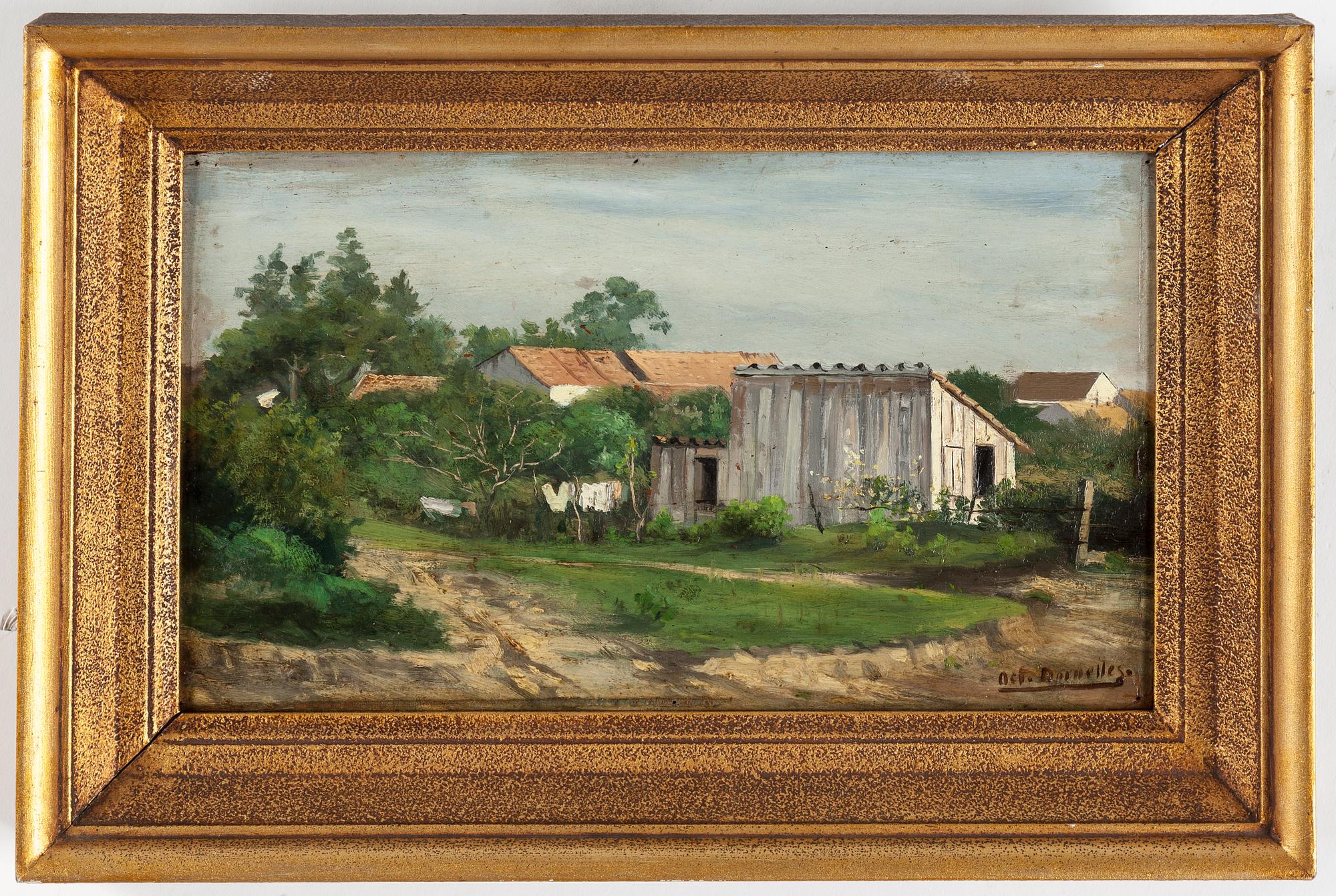 UNKNOWN ARTIST 19/20th Century, oil on panel, indistinctly signed.