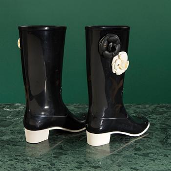 RUBBER BOOTS, CHANEL, size 38.