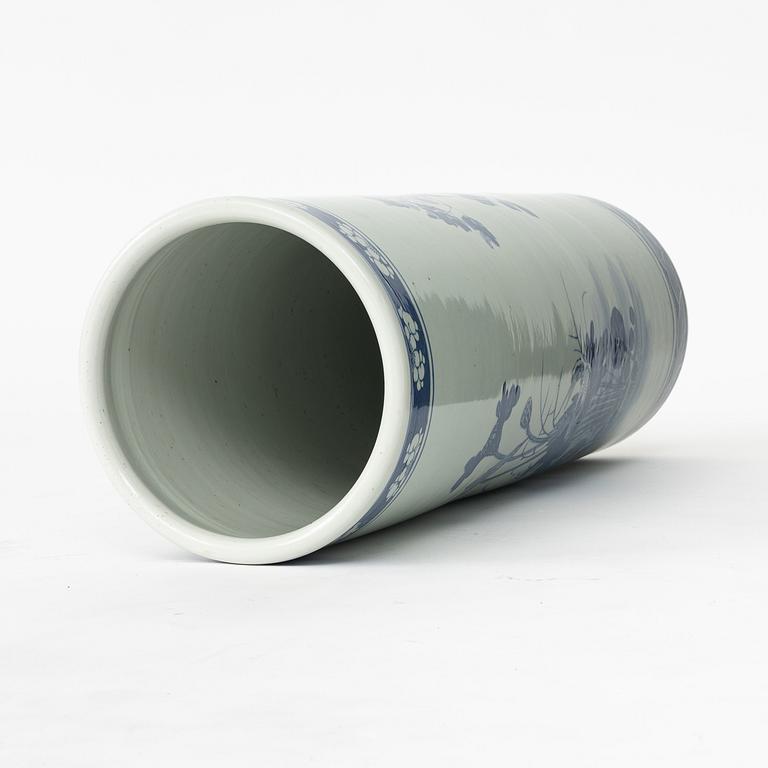 Paraplyställ, porslin, Kina, 1900-tal.