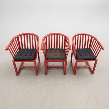 Åke Axelsson, karmstolar, 3 st, "Waxholmaren", Gärsnäs.