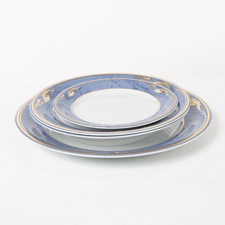 Royal Copenhagen, a 66-piece dinner and coffee service, 'Magnolia', Denmark, 1992-99.