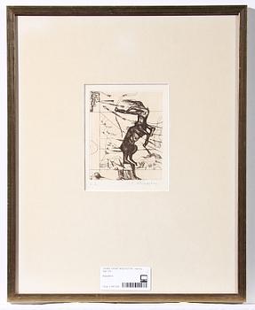Ernst Iosipovitch Neizvestny · ERNST NEIZVESTNY, etsning. Sign. EA.