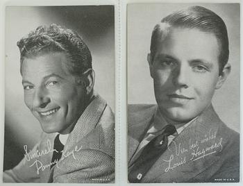 PARTI AUTOGRAFER, 2 pärmar, bla Dean Martin, Margareta Krook, Barbara Cartland, Ingvar Carlsson, Max von Sydow.