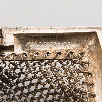 AFTONVÄSKOR, 2 st, i silver och försilvrad metall.