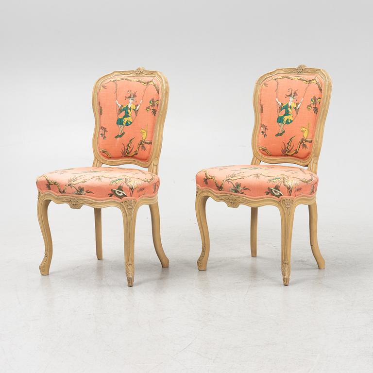 Stolar, ett par, rokoko, 1700-tal.