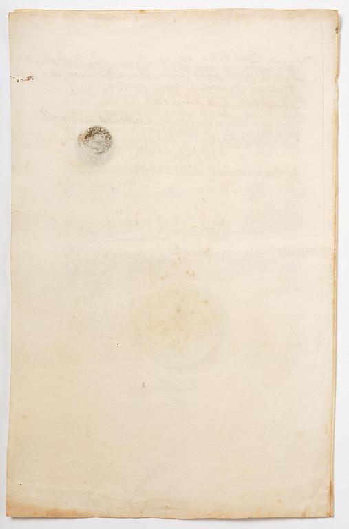 A Swedish share certificate, Ahlingsåhs Manufaktur Werk, No 476, 1728.